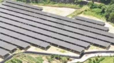 solar panels displayed in rows seen from above
