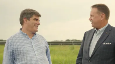 Brad Ayers at a solar site in Mississippi