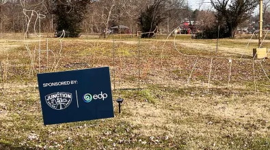 EDPR NA Junction Solar 51's yard sign for donation