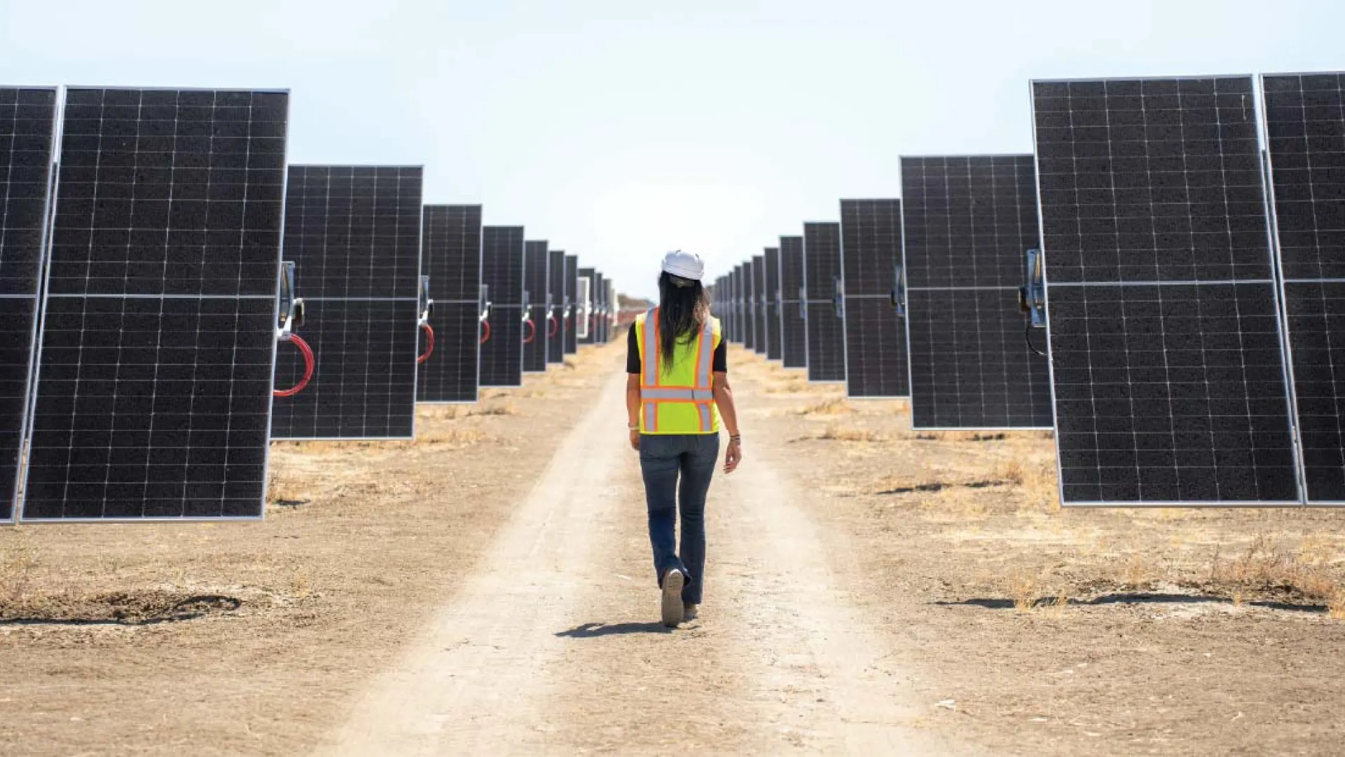 edpr team member at scarlet solar energy park