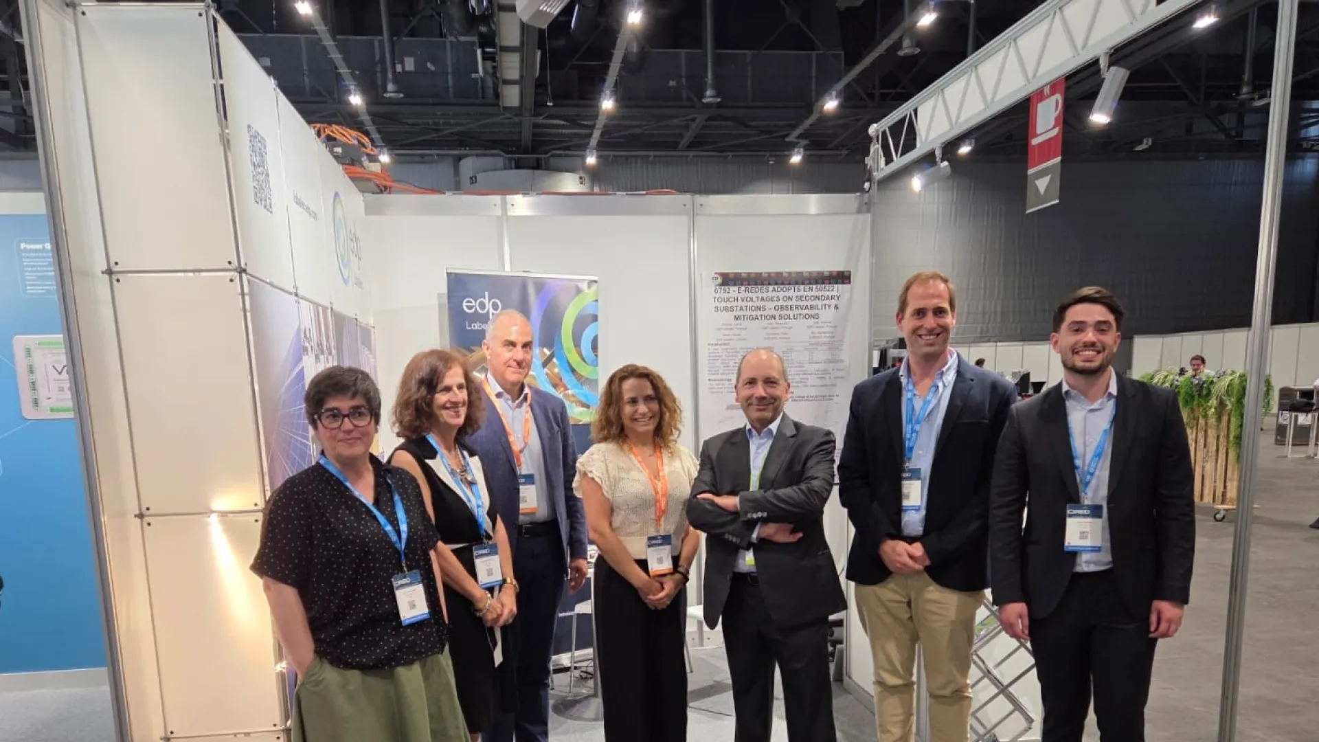Photo of the Team of EDP Labelec at Cired 2025 in Geneve
