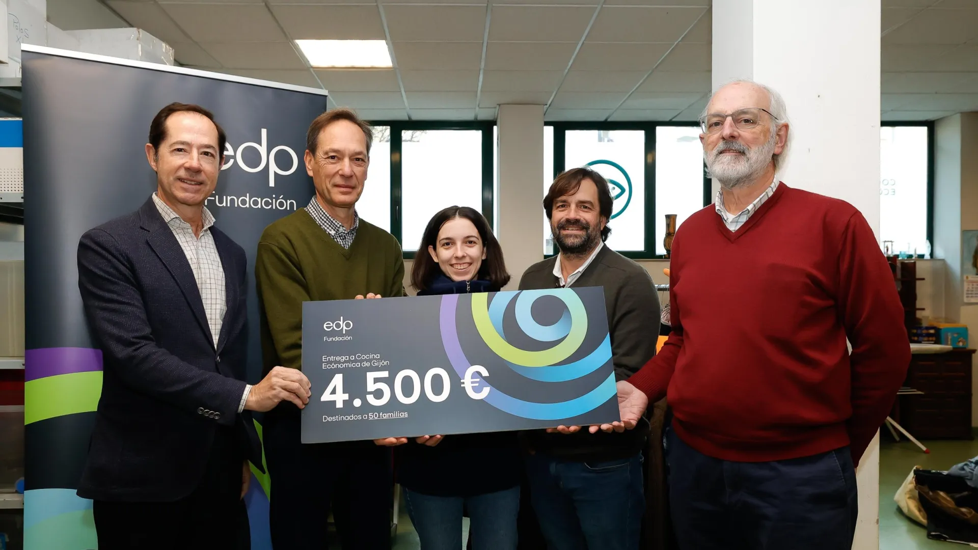 Cocina Economica Gijon_Fundacion EDP_Entrega cheque