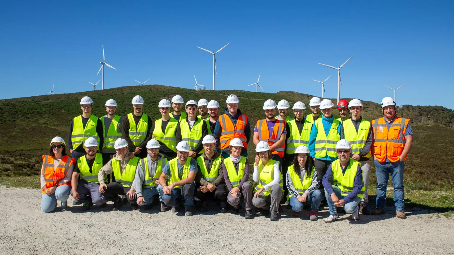 Los alumnos de Skills Energy Professionals en los parques eólicos de Monseivane y La Celaya de EDP
