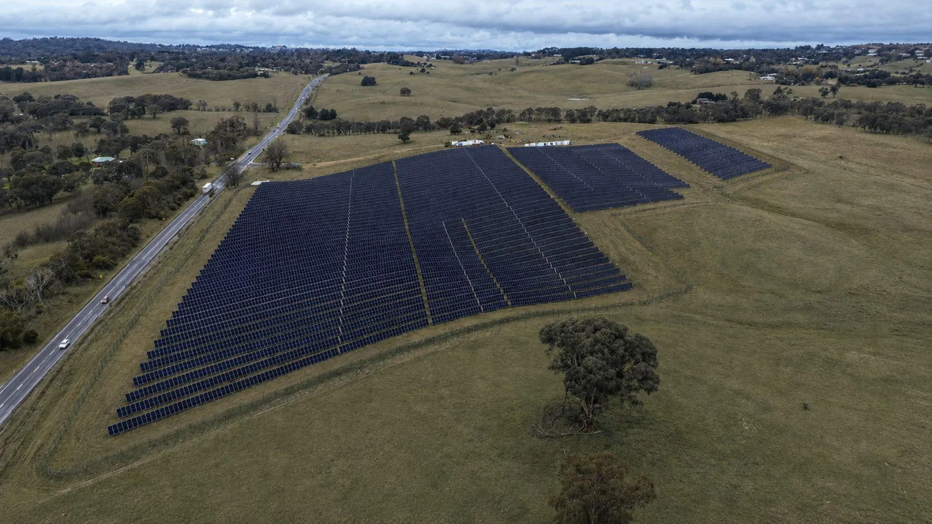 Drone view of Yiray Clean Energy Park 