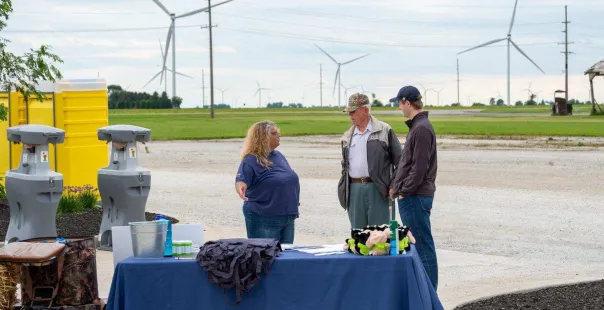 EDPR NA connecting with landowner