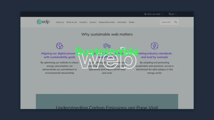 edp website sustainable