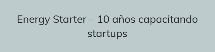 10 años capacitando startups