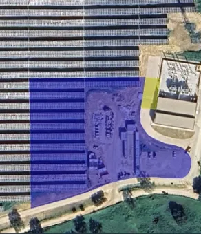 Área de implantação BESS