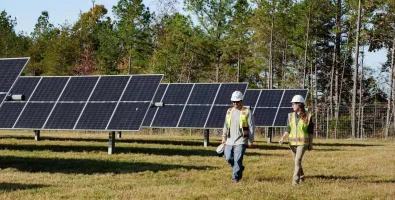 Misenheimer solar park technicians