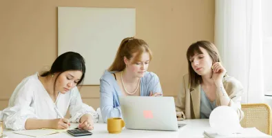 image group of  women talking