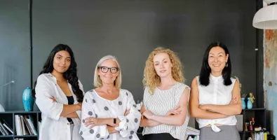 image group of  women