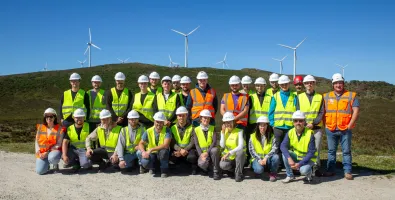Los alumnos de Skills Energy Professionals en los parques eólicos de Monseivane y La Celaya de EDP