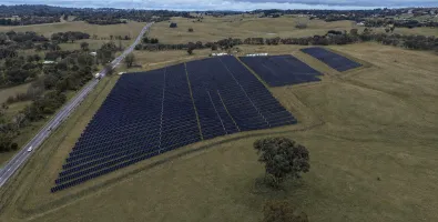 Drone view of Yiray Clean Energy Park 